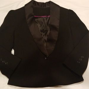 3/4 sleeve black blazer